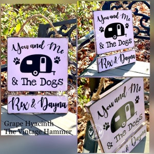 Personalized Dog Camper Sign: Solid Wood RV Decor - Etsy