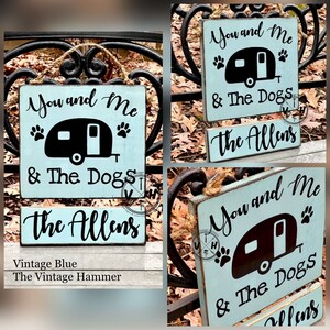 Personalized Dog Camper Sign: Solid Wood RV Decor - Etsy