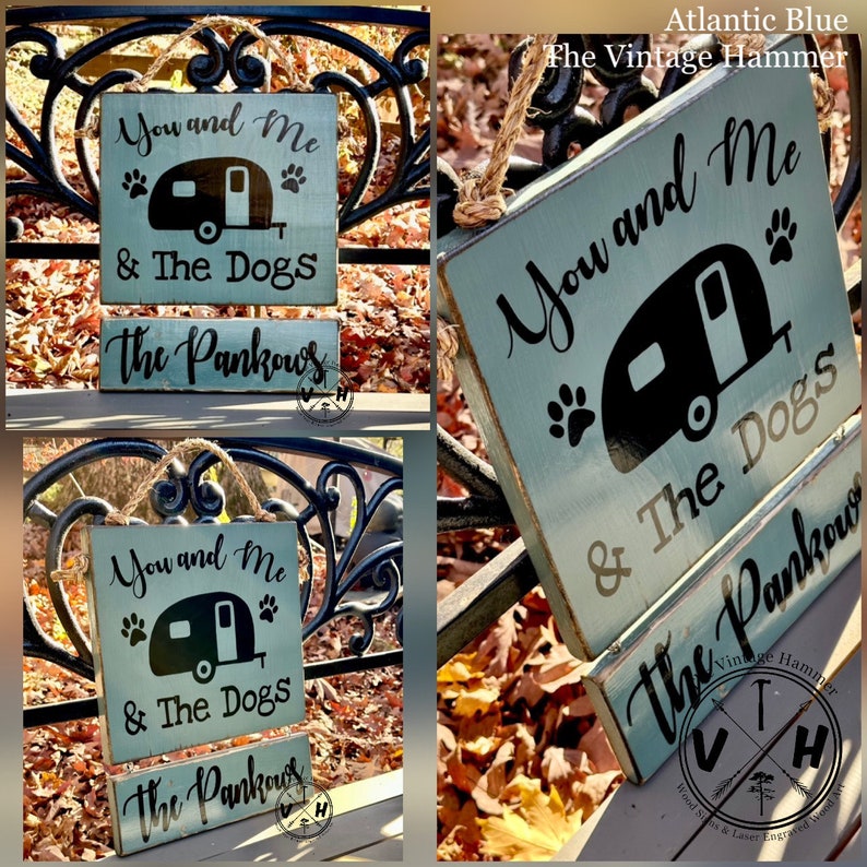 Personalized Dog Camper Sign: Solid Wood RV Decor - Etsy