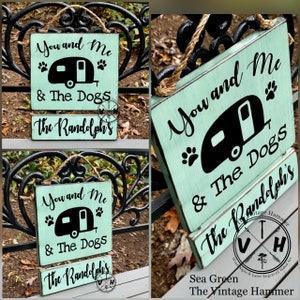 Personalized Dog Camper Sign: Solid Wood RV Decor - Etsy