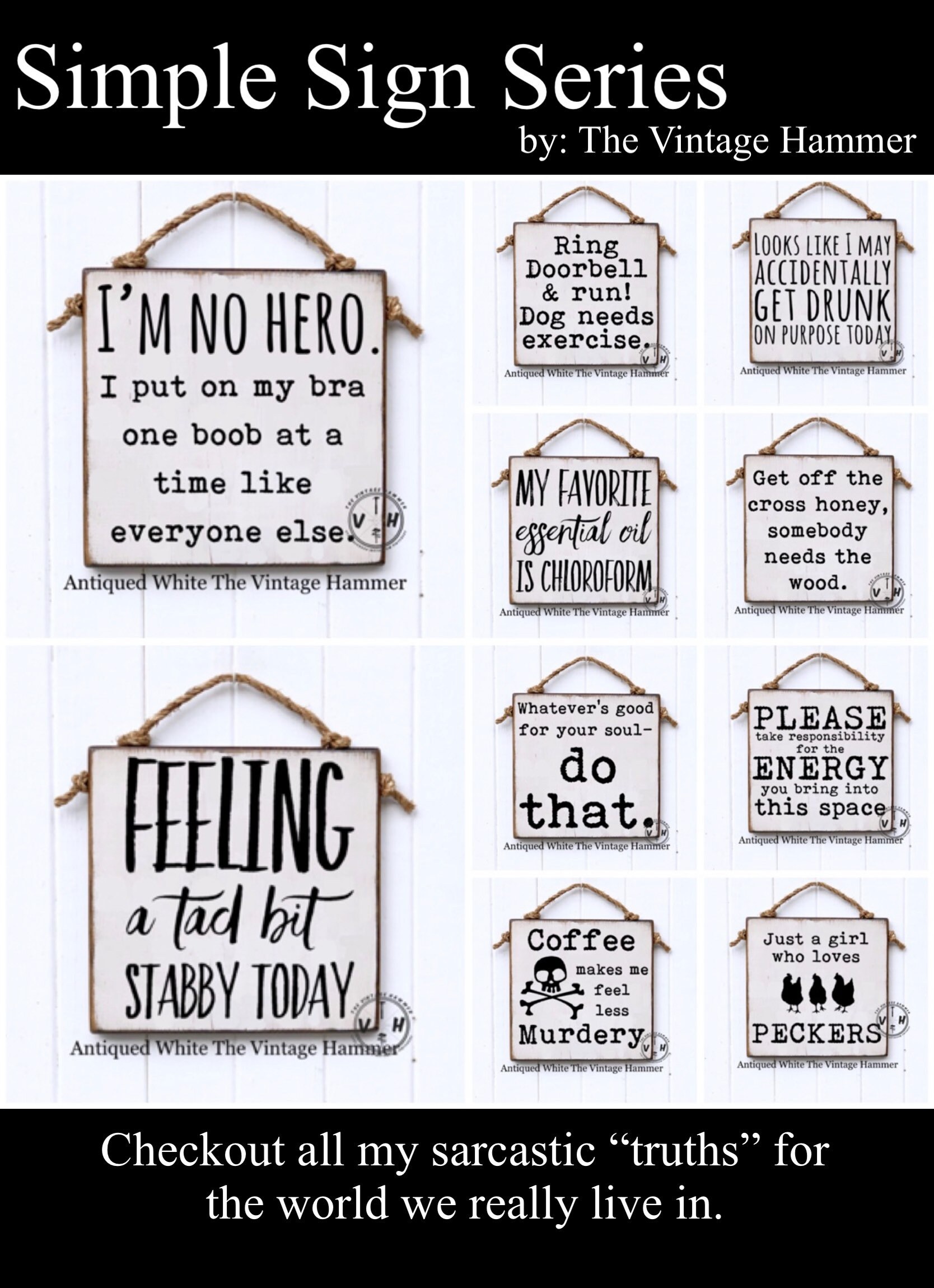 Funny house sign funny sign wood sign saying housekeeping Etsy