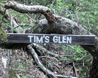 Hand Painted Wooden Sign with Your Message