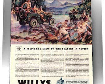 Willys Overland Advertisement Poster