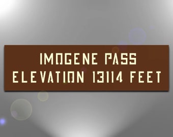 Copia de la señal del sendero de Imogene Pass, Colorado