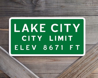 Copy of City Limit Sign from Lake City, Colorado
