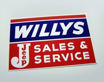 Willys Sales & Service Schild