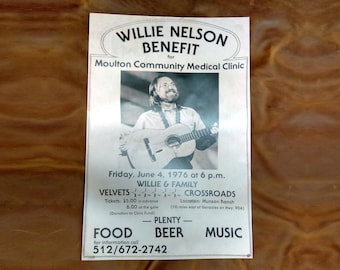 Affiche du concert-bénéfice Willie Nelson