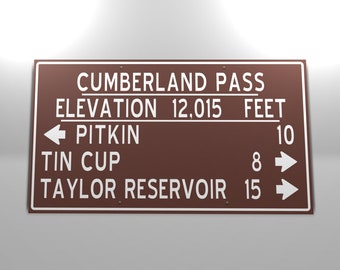 Copy of Trail Sign from Cumberland Pass, Colorado
