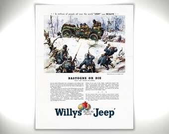 Willys Overland Advertisement Poster