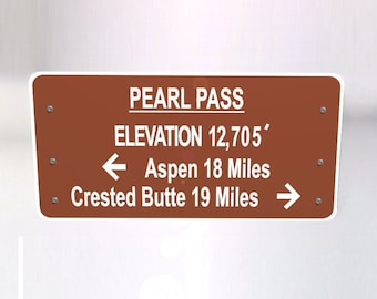 Copy of Trail Sign from Pearl Pass, Colorado