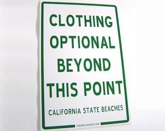 Kleidung Optional Strandschild