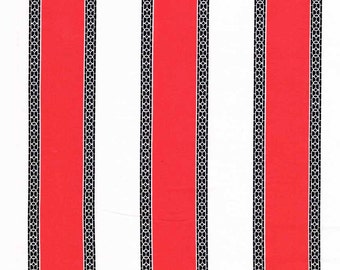 Quilting cotton fabric by the yard, premium cotton, red white stripe by Paula Prass for Michael Miller. Need more fabric yardage? Just ask.