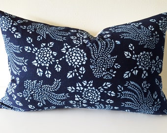Authentic Handmade Chinese Indigo Batik Pillow