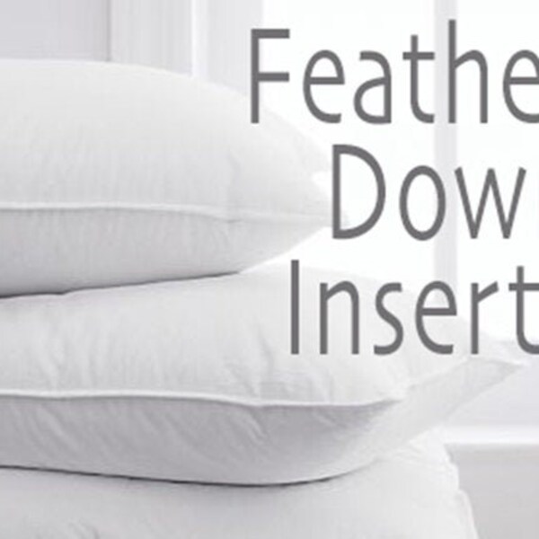 Down and Feather Pillow Inserts Etsy