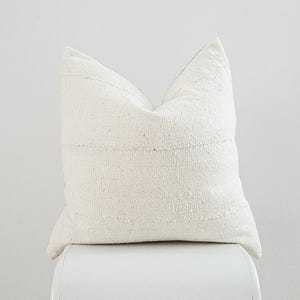 Authentic Mudcloth Pillow, Off-White/Cream White SKU: MW000