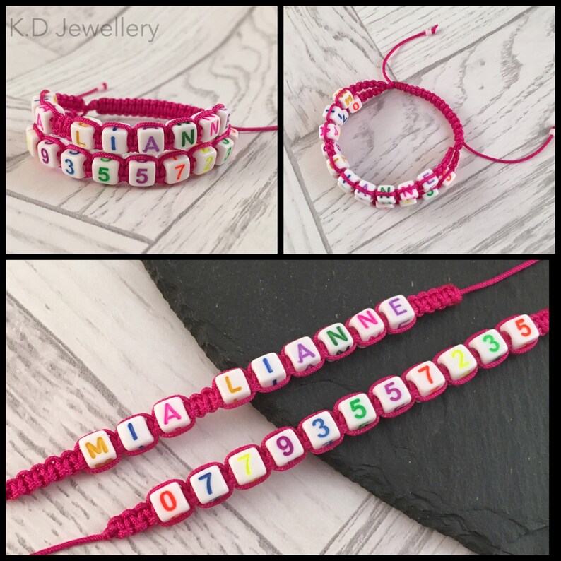 Kids ID Bracelet Kids Safety Bracelet Emergency Contact Etsy