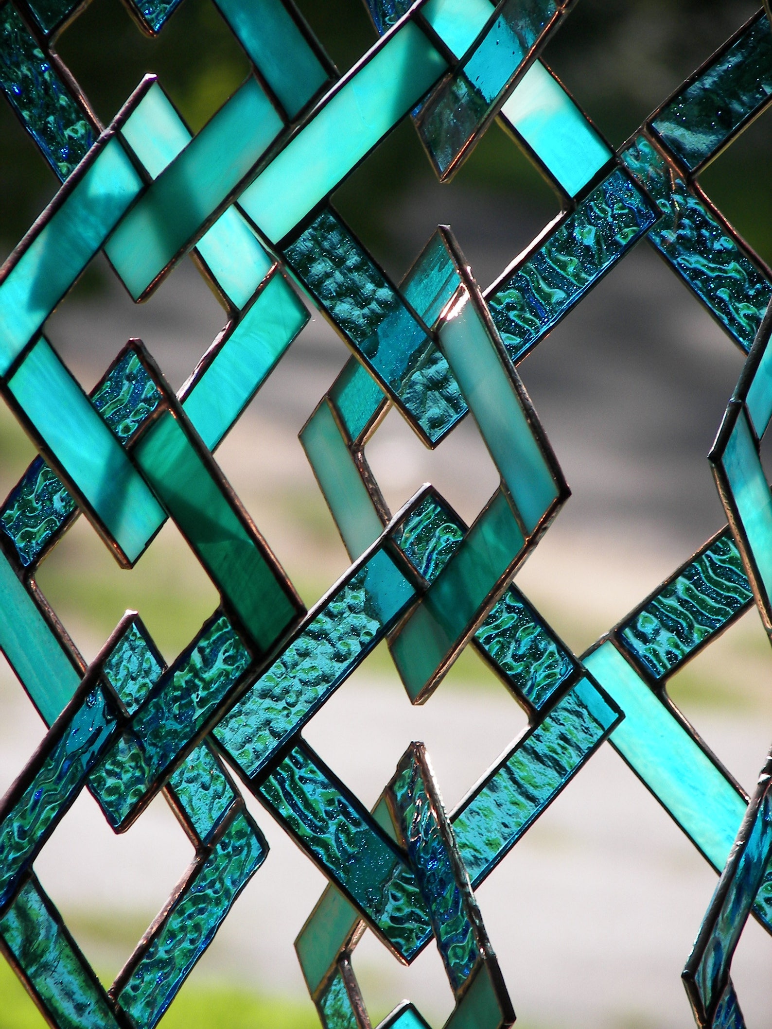 Blue Stained Glassstained Glass Suncatcherstained Glass Etsy Canada