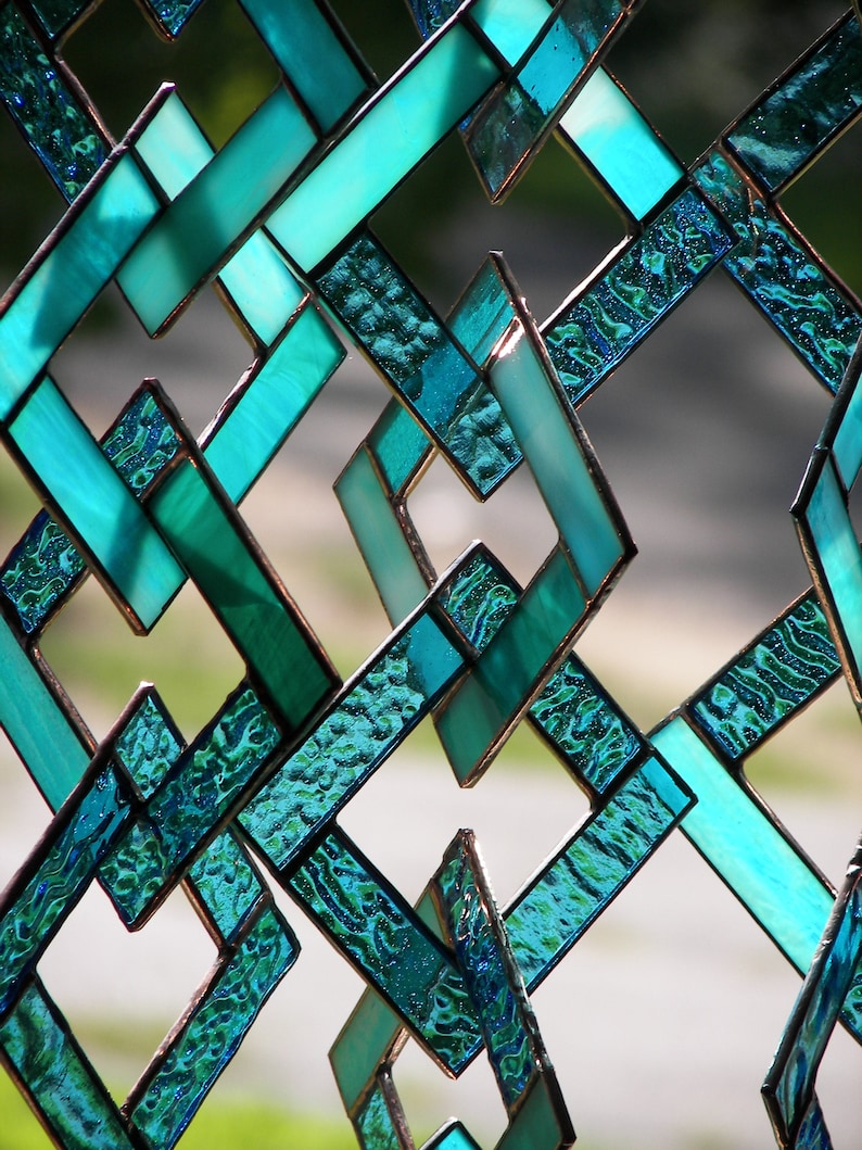 Blue Stained GlassStained Glass SuncatcherStained Glass Etsy