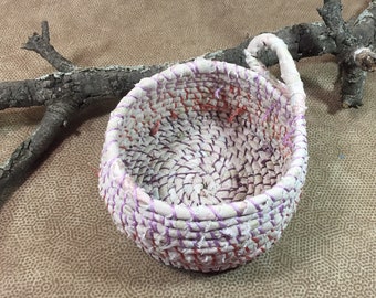 Zero Waste Coiled Fabric Basket-small