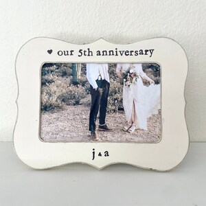 Anniversary picture frame, boyfriend picture frame, cute boyfriend picture frame, wedding anniversary personalized gift image 1