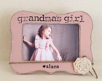 Grandma picture frame, GIFT for Grandma, Mother’s day frame, granddaughter, nana, grandparents, personalized picture frame, Grandma’ girl