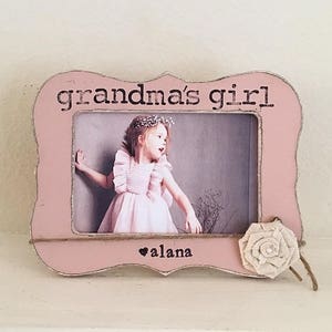 Grandma picture frame, GIFT for Grandma, Mothers day frame, granddaughter, nana, grandparents, personalized picture frame, Grandma girl image 1