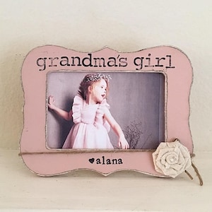 Grandma picture frame, GIFT for Grandma, Mother’s day frame, granddaughter, nana, grandparents, personalized picture frame, Grandma’ girl