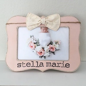 Baby girl birth announcement, name gift, newborn girl, personalized name frame, Mother’s Day gift