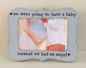 Pérdida infantil, regalo por aborto espontáneo, marco de fotos conmemorativo del bebé para ecografía