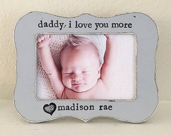 Gift for him, new dad personalized gift, baby picture frame