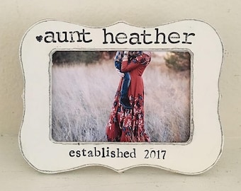 Personalized aunt picture frame, gift for aunt, auntie gift, birthday gift for aunt, niece and nephew gift