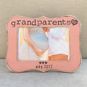 Personalized Grandparents Picture Frame: Pregnancy Sonogram Gift