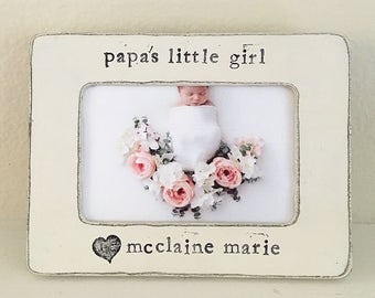 Personalisierter Bilderrahmen: Papa's Little Girl, 4x6 Querformatrahmen