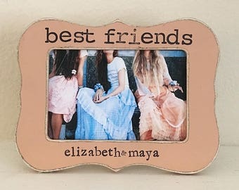 Moldura para fotos de melhores amigas, presente para melhores amigas, presente para madrinhas