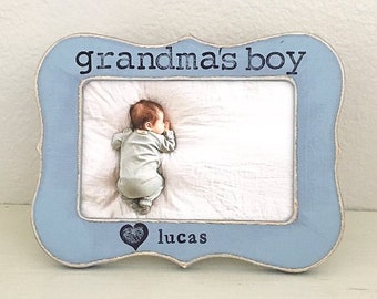 Mother’s Day gift for grandma, baby boy, grandparents frame, I love my grandma, grammy , nana, mimi, from child