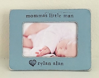 Little man, little dude, mama's boy personalized picture frame for mom, Mother's Day picture frame, boy mom gift