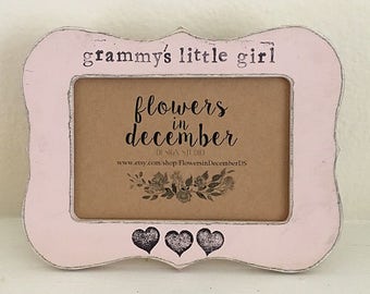 Mother's Day gift Mother's Day frame Grammy Nana Grandma gift Personalized picture frame gift from grandchild - Flowers in December DS