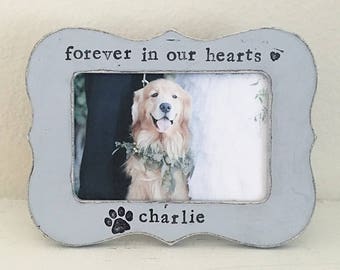 Cornice Commemorativa Per La Perdita Di Un Animale Domestico - Regalo Di Condoglianze Per Cane E Gatto - 20x14,5 Cm Con Supporto In Ferro