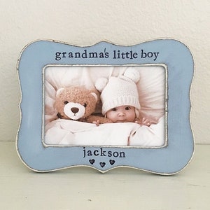 Grandma’s little boy personalized picture frame, gift for grandma, grandparents frame, I love my grandma, grammy , nana, mimi, from child