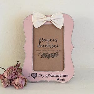 Godmother picture frame personalized, 4x6 godmother frame, gift for godmother