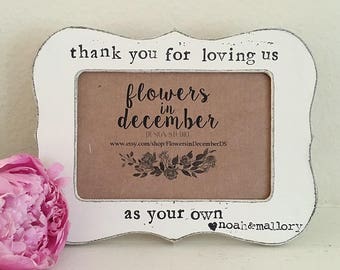 Marco de fotos personalizado para padrastro: regalo extra para papá, marco de 4x6 estampado a mano
