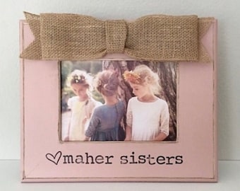 5x7 sisters picture frame, best friends picture frame, best friend picture, sibling gift, family gift