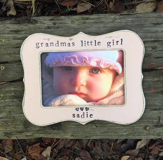Grandma Gift Frame Personalized Picture Frame Baby Little Girl Etsy