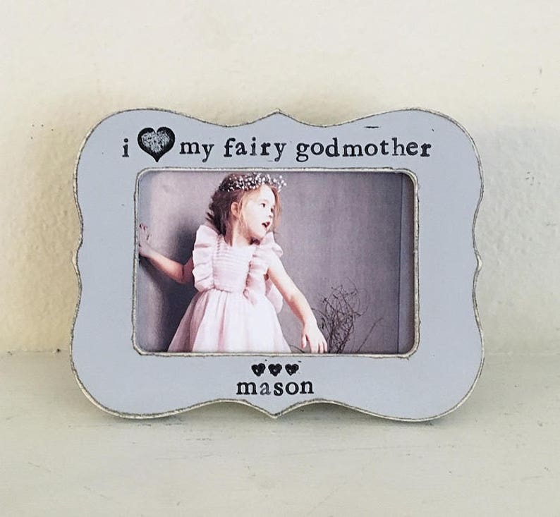 Godmother Picture Frame I Love My Godmother Fairy Godmother Etsy