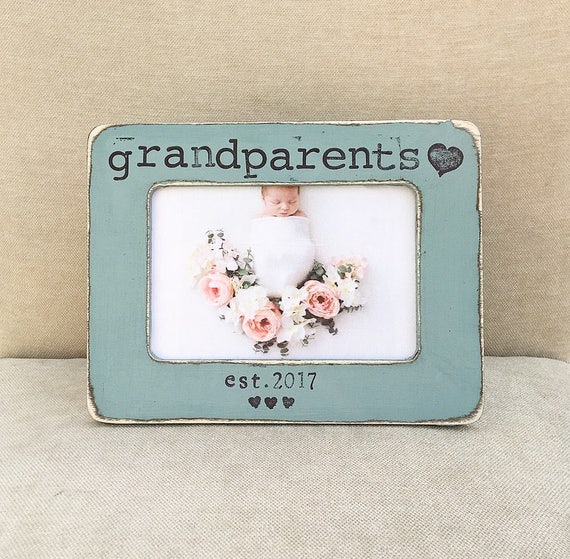 Grandparents frame Gift for grandparents Baby picture frame Etsy