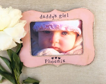 Daddy’s girl picture frame, personalized frame for dad, gift from baby, baby frame
