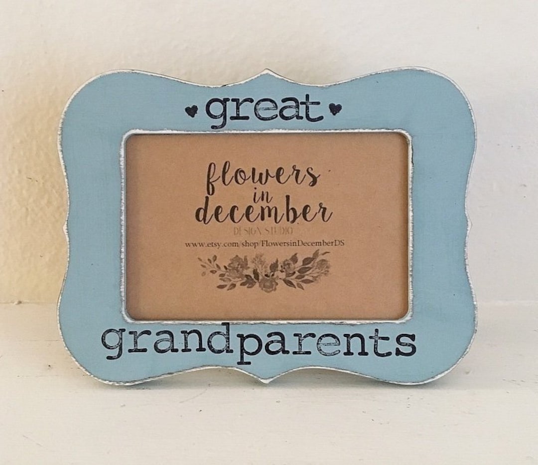 Gift for Great Grandparents, Personalized Picture Frame, Gift From