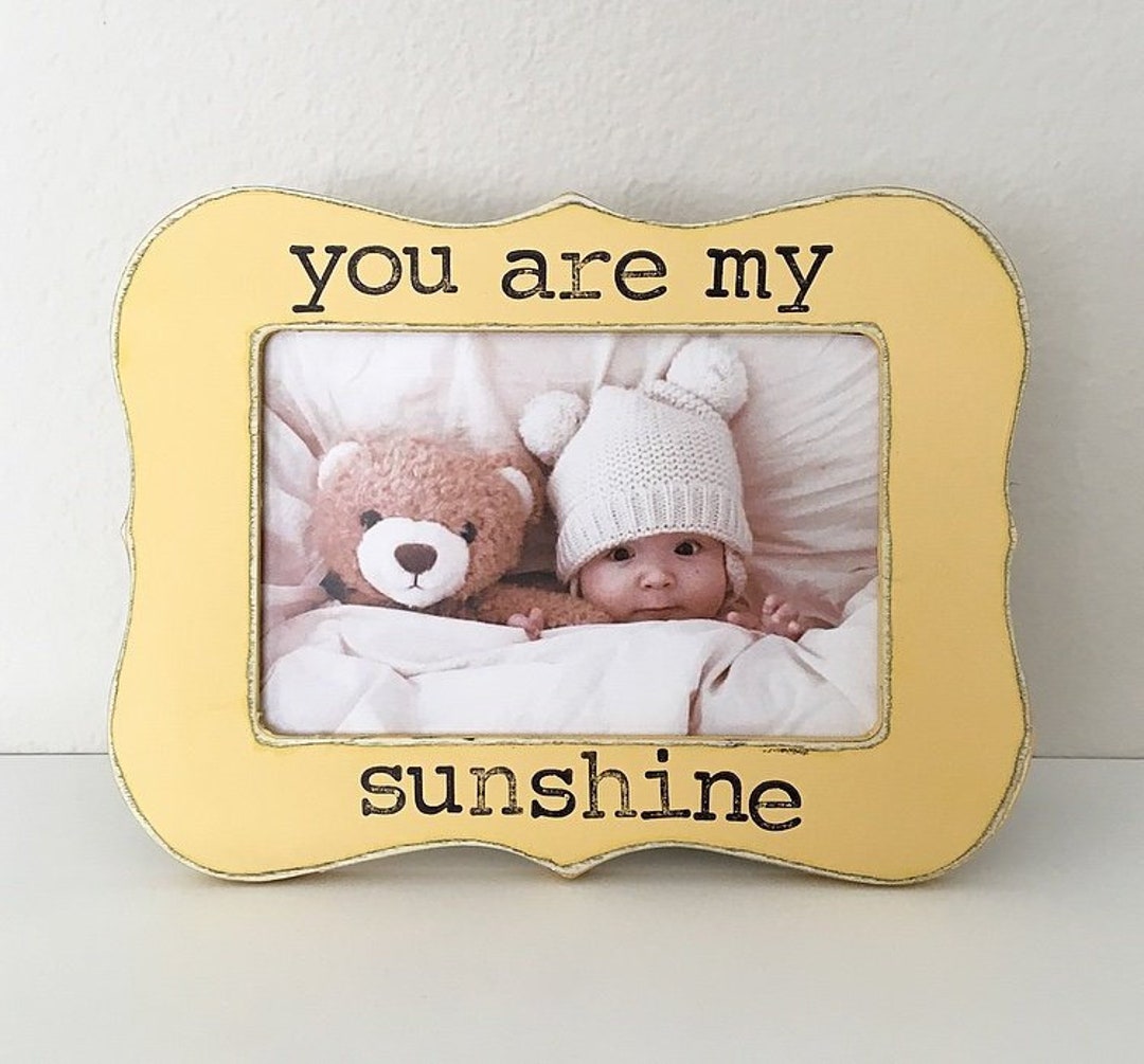 You Are My Sunshine Picture Frame, Cottage Core Decor, Shabby Chic Gift, Flowers in December Etsy
