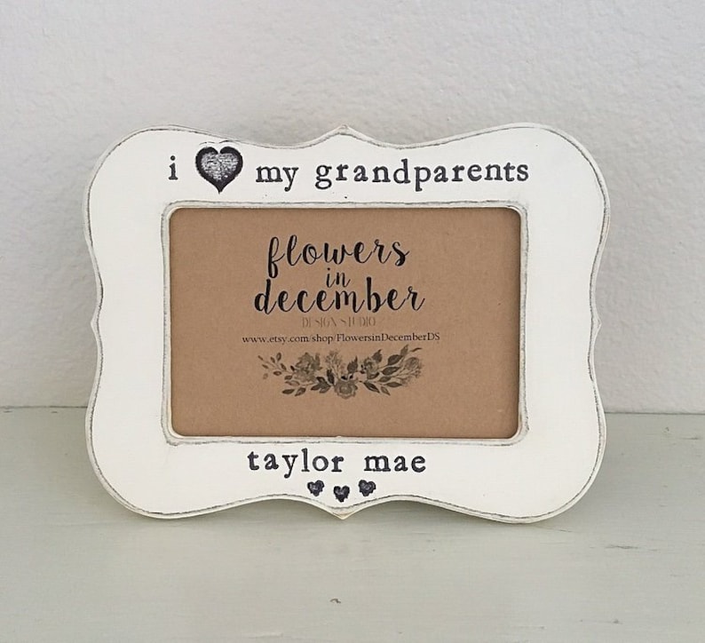 I Love My Grandpa Picture Frame I Love My Grandparents Gift Etsy