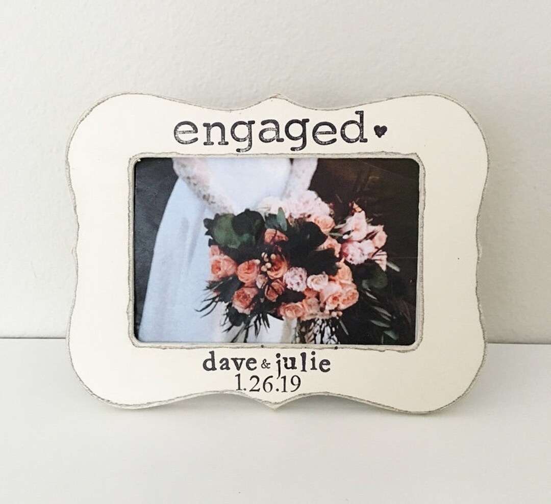 Engagement Frames Personalized, Engagement Gift for Couples, Wedding